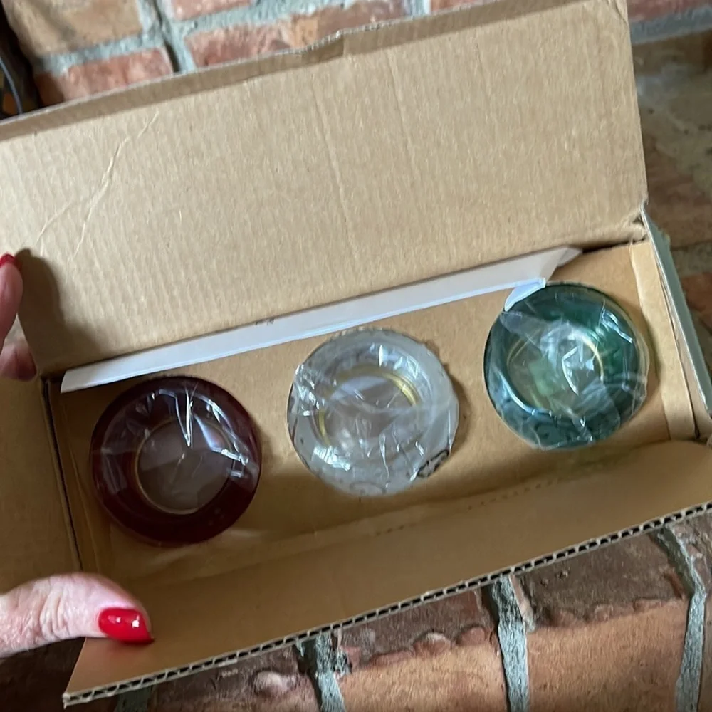 NIB PartyLite Festive Flair Tealight Trio
